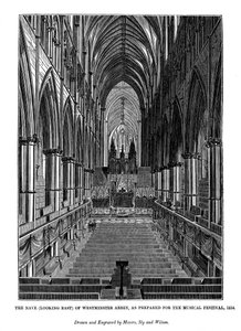 Het schip naar het oosten van Westminster Abbey