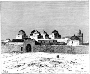 De Moskee van de Zwaarden, Kairwan, ca. 1890