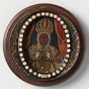 Zwarte Madonna, anoniem, 1650-99 door Mexican School