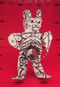 Dag van de Doden figuur, uit Oaxaca door Mexican School