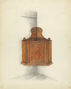Hoekkast, ca. 1953 door Meyer Goldbaum
