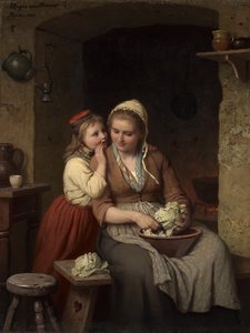Het geheim, 1885 door Meyer von Bremen