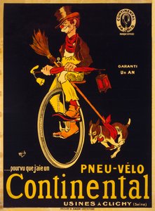Pourvu que jaie un pneu-vélo Continental, ca. 1900