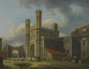 De poort van St. Augustinus, ca. 1778 door Michael Rooker