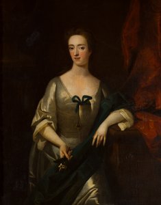 Portret van Charlotte Lady Myddelton, ca. 1699-1731 door Michael (circle of) Dahl