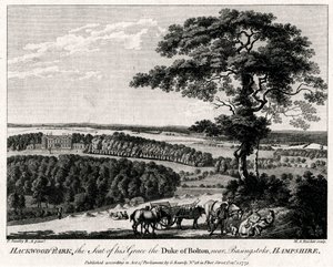 Hackwood Park, de zetel van zijn genade de hertog van Bolton, nabij Basingstoke, Hampshire, 1775