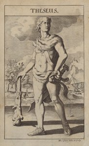 Theseus, mythische Griekse held en stichter-koning van Athene door Michael Burghers
