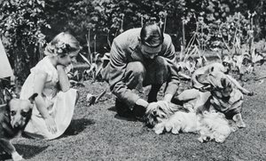 Koning George VI en Prinses Margaret Rose door Michael Chance