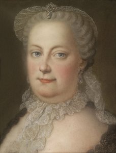 Portret van keizerin Maria Theresia van Oostenrijk 1717-1780, 1762
