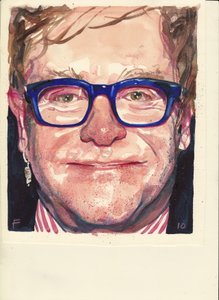 Elton John door Michael Frith