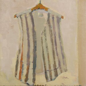 Italiaans zijden vest, 2017 (olieverf op linnen) door Michael G. Clark