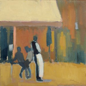 Ober, Parijs, 2016 (olieverf op linnen)