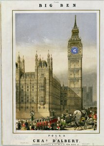 Big Ben Polka, muziekcover uitgegeven door Hanhart, c.1862