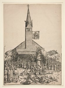 De pelgrimstocht naar de kerk van de Schone Maagd in Regensburg