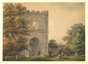 Verwoeste poort bij de abdij, Bury St Edmunds, 1788-1801