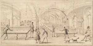 De biljartzaal van het 