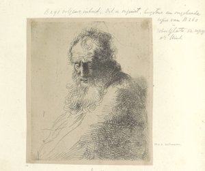 Buste van een oude man met baard