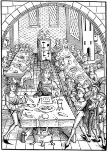 Illustratie voor het boek Schatzkammer, 1490-1491 door Michael Wolgemut