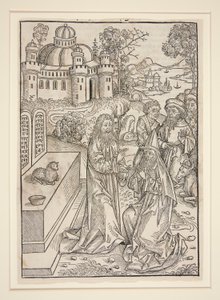 Pagina uit Stephan Fridolin, Der Schatzbehalter (Neurenberg: Anton Koberger, 1491) door Michael Wolgemut