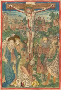 De Kruisiging met Sint Maria Magdalena door Michael Wolgemut