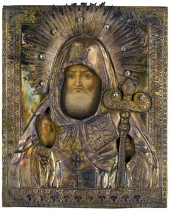 Sint Mitrofan van Voronezh (1623-1703) door Michail Vasilyevich Borodulin