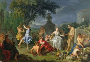 Bacchanaal, 1719 door Michel Ange Houasse