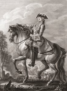 Koning Lodewijk XV van Frankrijk, ruiterportret door Michel Aubert