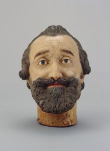 Portret Hoofd van Hendrik IV van Frankrijk, ca. 1610 door Michel Bourdin