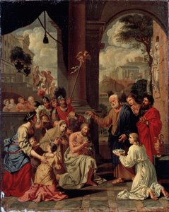 De doop van St. Cornelius de Centurion, 17e eeuw door Michel Corneille the Elder