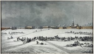 Zicht op de Peter en Paul vesting