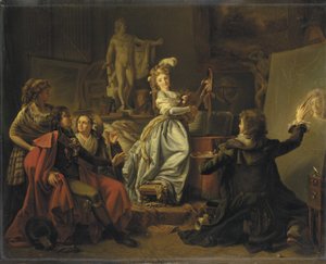 In het Atelier van de Kunstenaar, c.1792-95