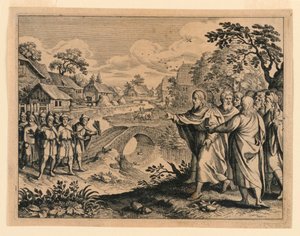 Christus ontmoet de officieren van de Farizeeën