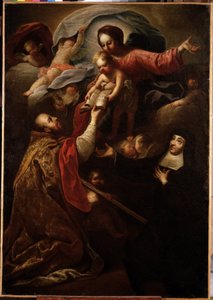 Maagd en Kind, Sint Francois de Salles en Sint Jeanne de Chantal