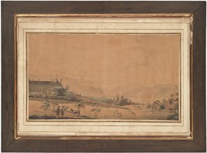 Een van vier uitzichten op Le château d
