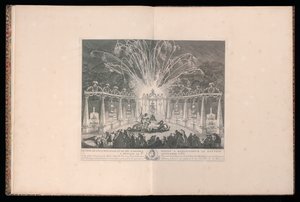 Ontwerp van de verlichting en het vuurwerk opgedragen aan Zijne Genade de Dauphin in Meudon, 3 september 1735