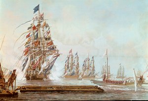 Het bolwerk vleugel, feest gegeven in Toulon aan de Graaf van Provence in juli 1777 in de haven van Toulon