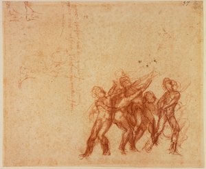 Studies van naakte figuren