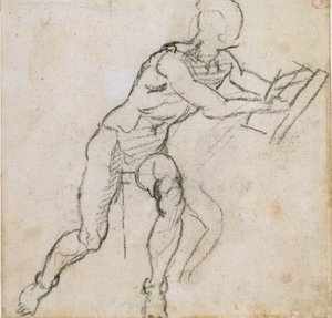Een Naakte Zittende Man, ca. 1490-1560