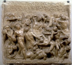 Centauren gevecht door Michelangelo Buonarroti