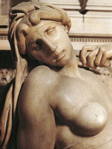 Dageraad (Aurora), detail van het graf van Lorenzo de