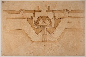 Ontwerp voor een bastion voor een poort