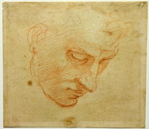 Hoofdstudie voor het plafond van de Sixtijnse Kapel, ca. 1509-1510