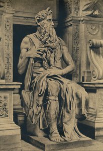Rome - Kerk van Sint-Pieter in Vinculis - Mozes, door Michelangelo, 1910 door Michelangelo Buonarroti