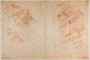 Studies van Romeinse monumenten door Michelangelo Buonarroti