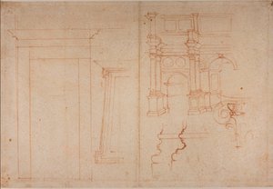 Studies van Romeinse monumenten door Michelangelo Buonarroti