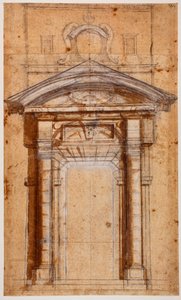Studie voor Porta Pia door Michelangelo Buonarroti