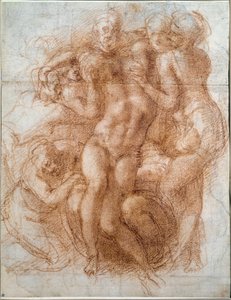 Studie voor de Pieta Deposition van Christus