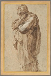 Studie van een rouwende vrouw door Michelangelo Buonarroti