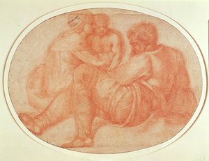 Studie van de Heilige Familie door Michelangelo Buonarroti
