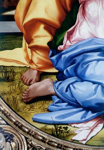 De Heilige Familie of Tondo Doni (detail)